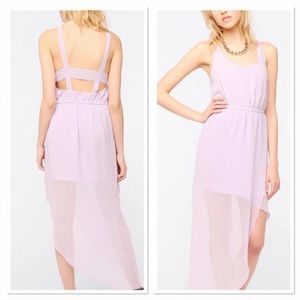 UO Silence + Noise purple asymmetrical dress-XS